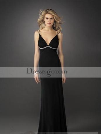 vestidos negros cortos y largos 2012