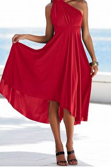 vestidos ceñidos color rojo