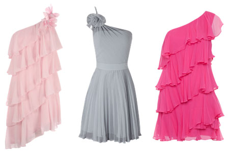 vestidos con ruffles de moda