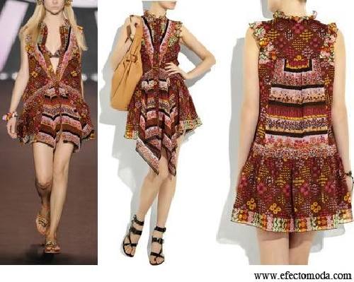 vestidos cortos estilo bohemio