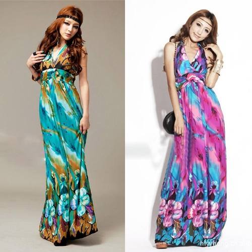 vestidos largos estilo bohemio
