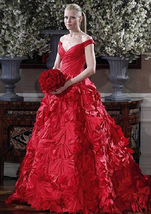 vestidos de novia de colores