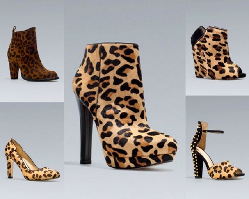 zapatos con manchas leopardo