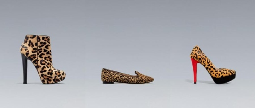 zapatos con manchas leopardo