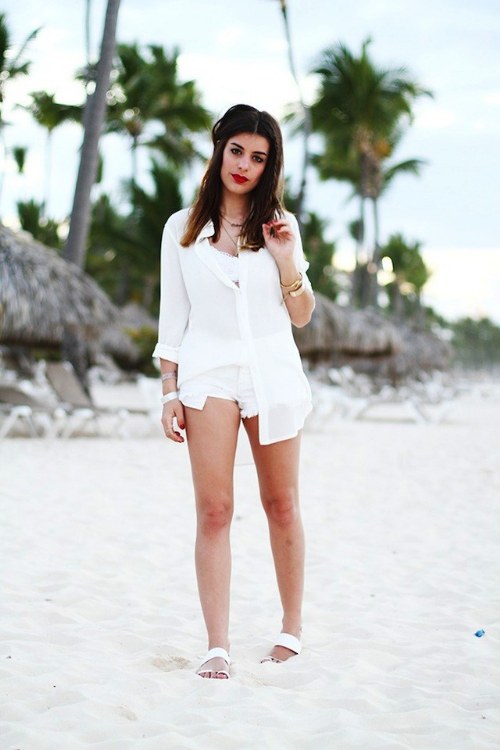 outfits blancos primavera
