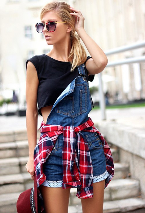camisas tartan amarradas