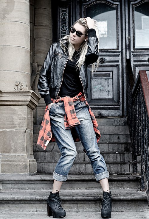 camisas tartan amarradas