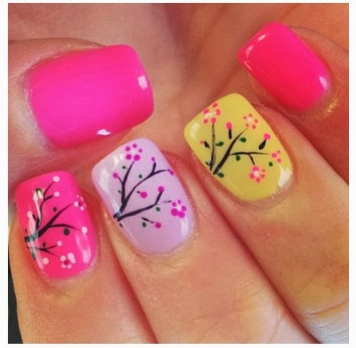 uñas para primavera