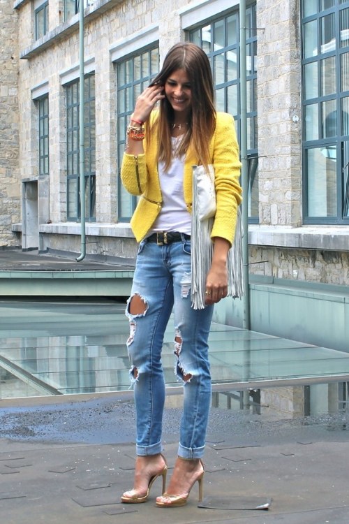 tendencia outfits amarillos