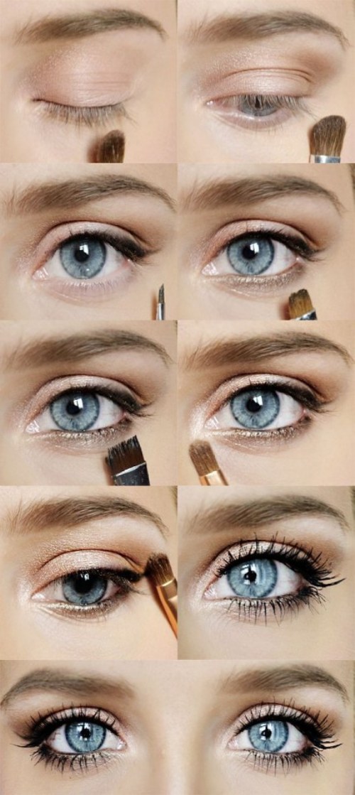 maquillaje ojos azules