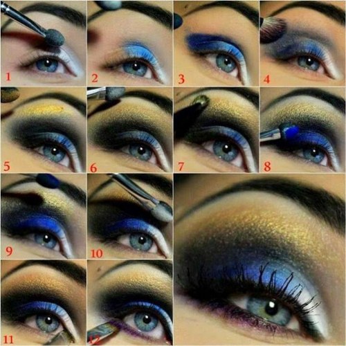 maquillaje ojos azules