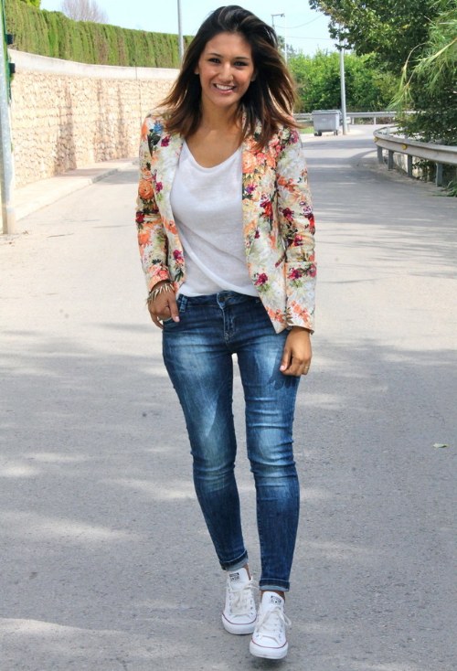 blazzer floreados primavera