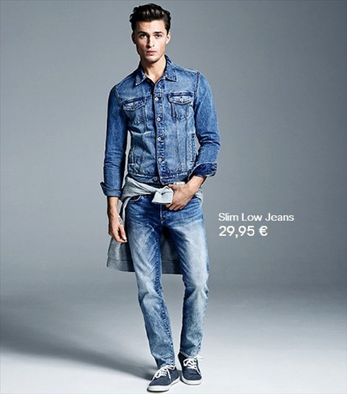 blue jeans hombre h&m