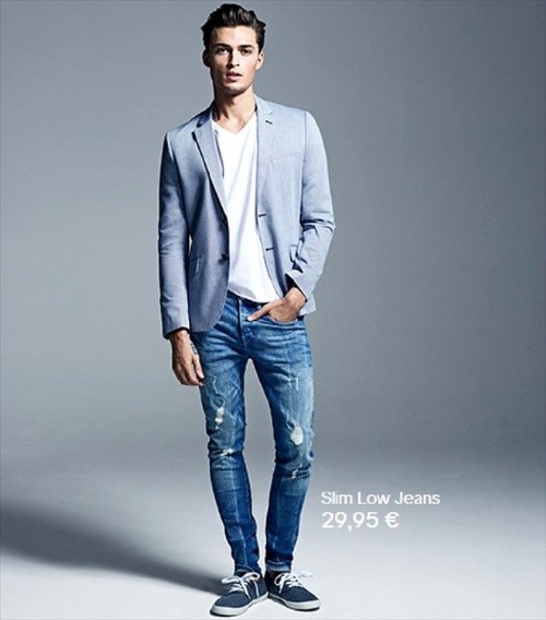 blue jeans hombre h&m