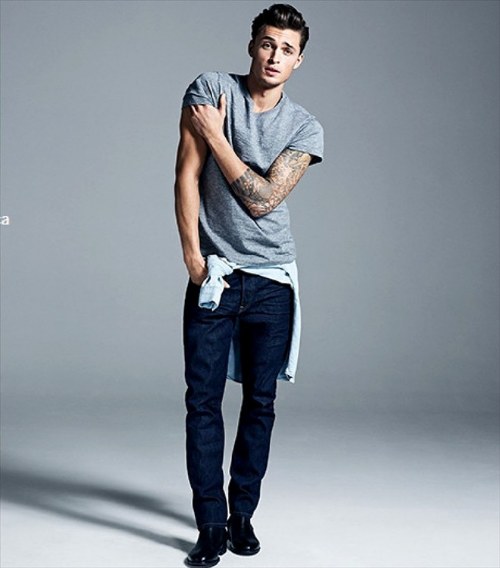 blue jeans hombre h&m