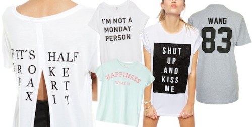 camisetas con frases ultima moda