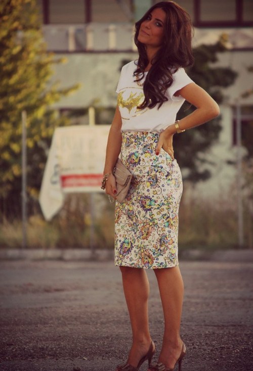 outfits con faldas ejecutivas