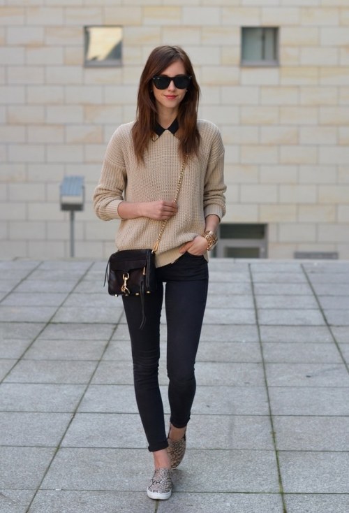 outfits con tennis flats