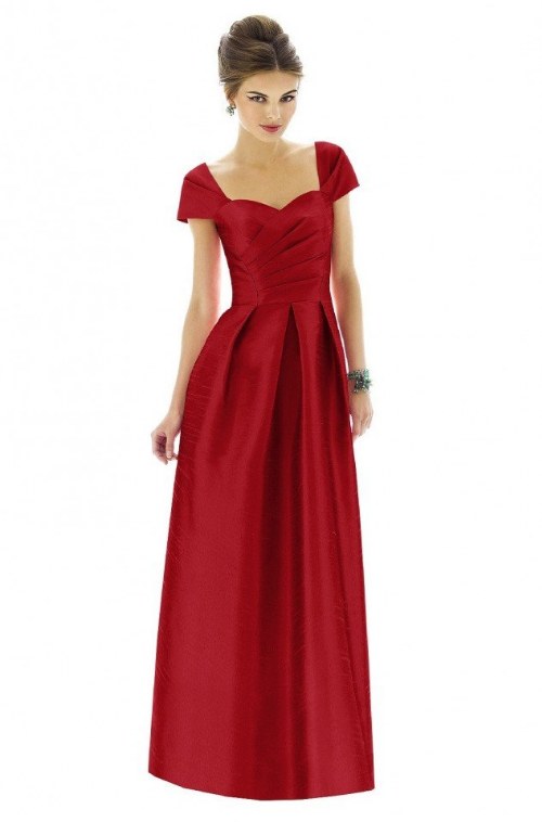 vestidos rojos dama de honor