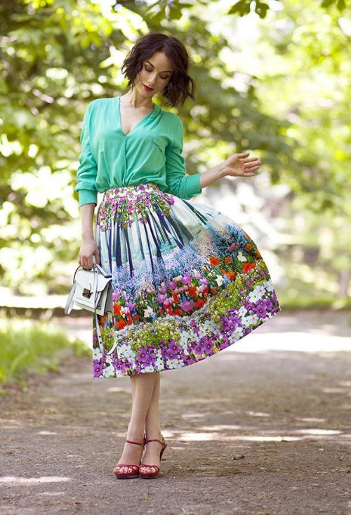 outfits con estampados diseños verano moda