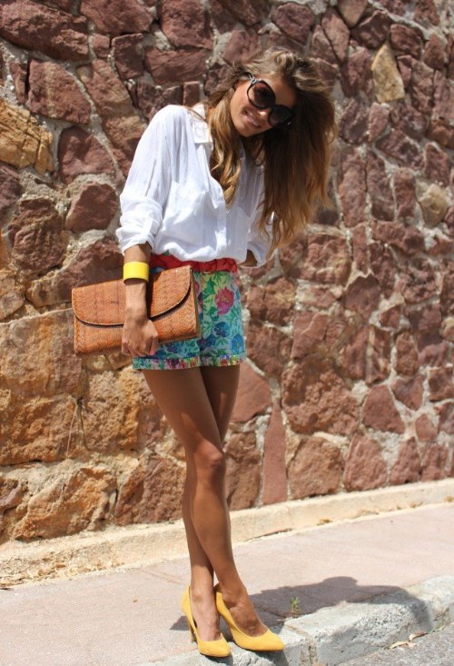 outfits con estampados diseños verano moda