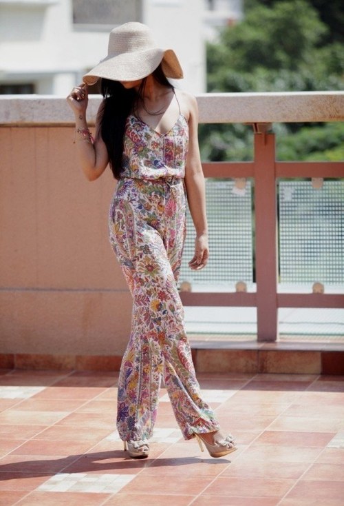 jumpsuits de flores outfits