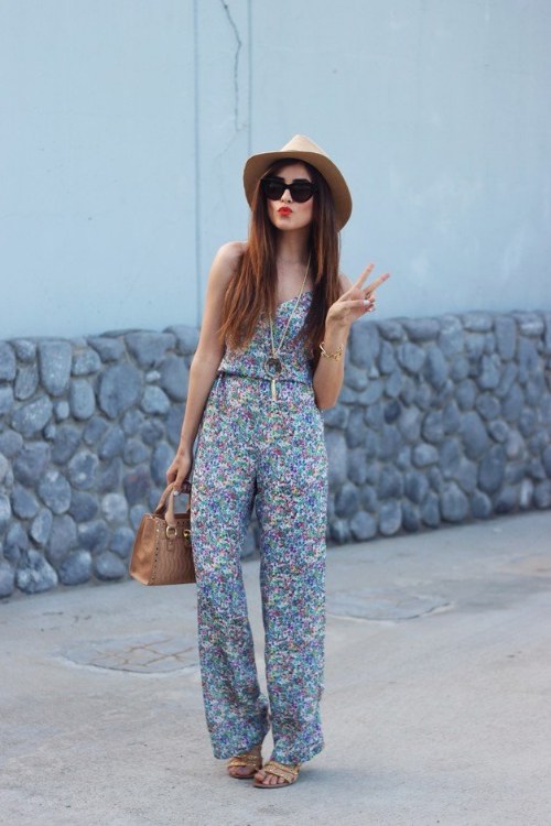 jumpsuits de flores outfits