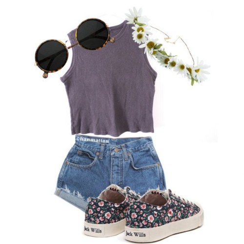 shorts cintura polyvore outfits