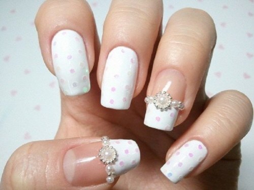 uñas diseños para novias boda