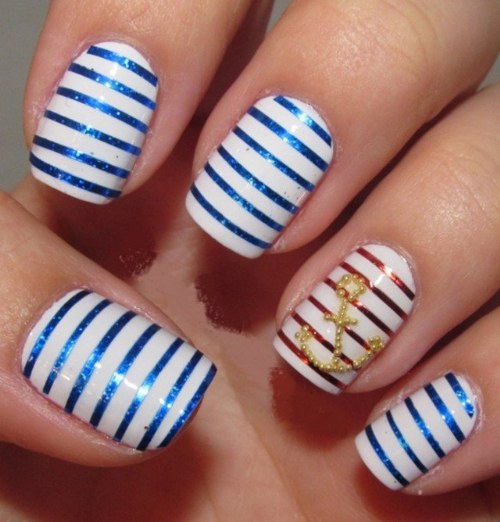 uñas nauticas uñas marineras diseños