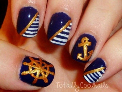 uñas nauticas uñas marineras diseños