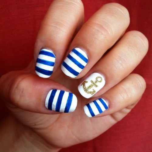 uñas nauticas uñas marineras diseños