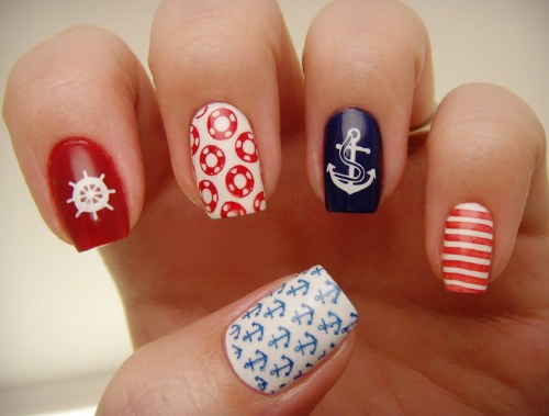 uñas nauticas uñas marineras diseños