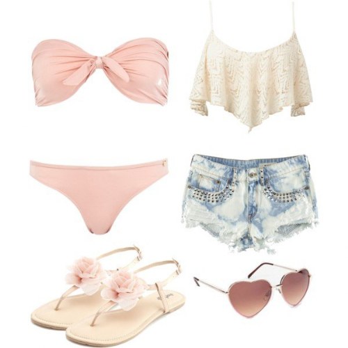 outfits polyvore para verano playa
