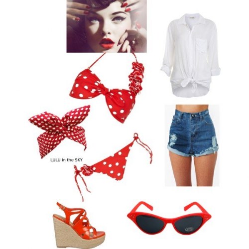 outfits polyvore para verano playa