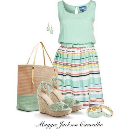 outfits vestidos polyvore verano