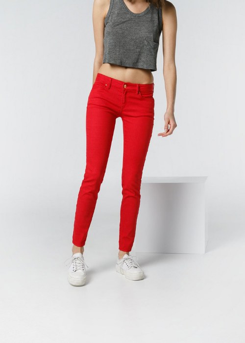 pantalones denim de colores moda 2014