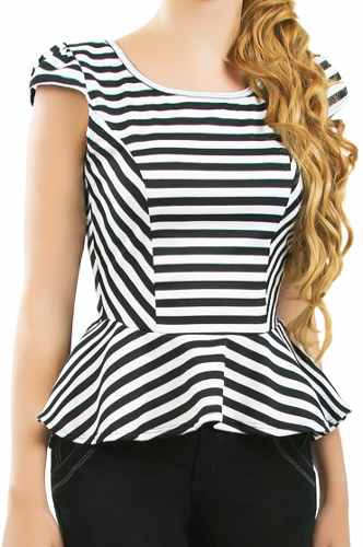 blusas a rayas modernas