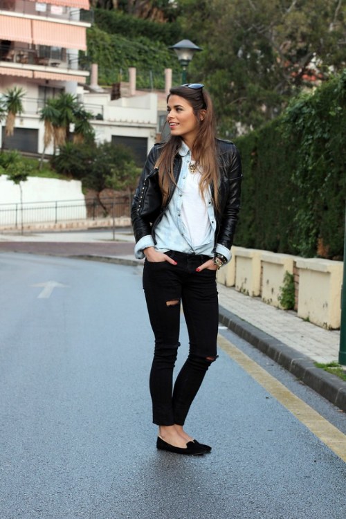 outfits tendencias blanco y negro