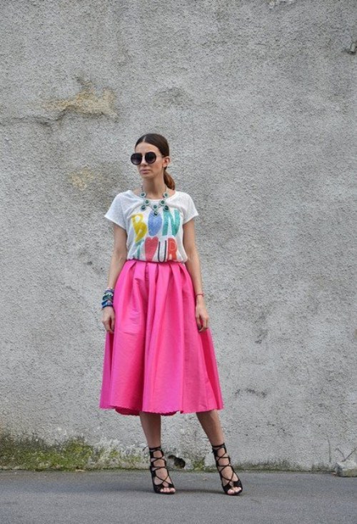 faldas midi moda verano outfits