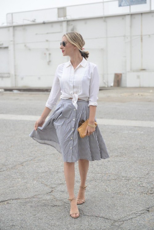 faldas midi moda verano outfits