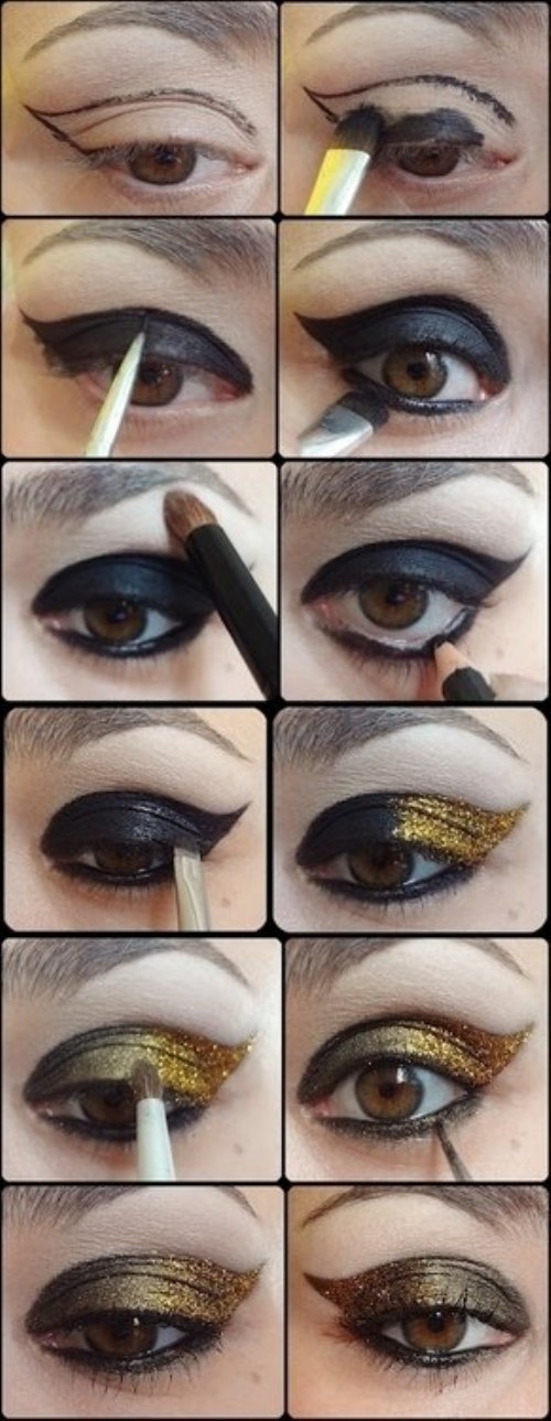 ideas maquillaje para ojos sombras delineado
