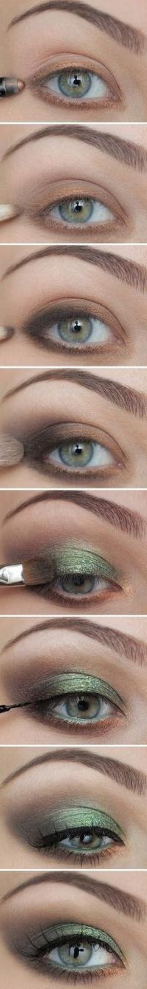 ideas maquillaje para ojos sombras delineado