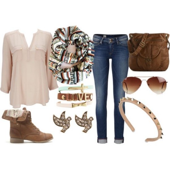 outfits para otoño por polyvore moda