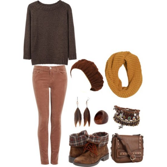 outfits para otoño por polyvore moda