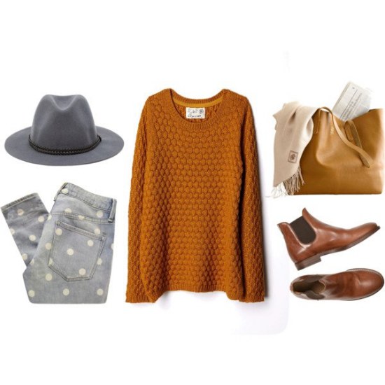 outfits para otoño por polyvore moda