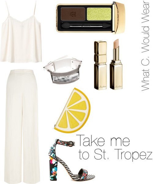 outfits polyvore pantalones palazzos