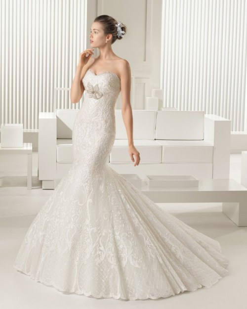 vestidos de novias rosa clara 2015