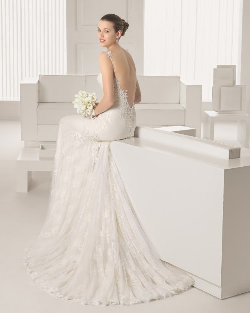 vestidos de novias rosa clara 2015
