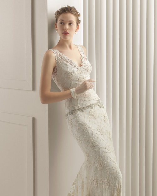 vestidos de novias rosa clara 2015